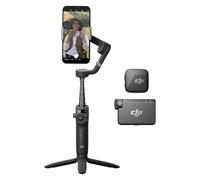 DJI Osmo Mobile 6 Gris Pizarra + Mic Mini (1 TX + 1 RX), Estabilizador con OsmoAudio, Sonido Lleno de Detalles, Cancelación de Ruido Activa