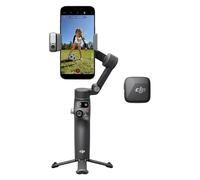 DJI Osmo Mobile 8 + Transmisor Mini (Infinity Black), estabilizador para Smartphones, micrófono inalámbrico, Audio Lleno de Detalles, DJI OsmoAudio, cancelación Activa de Ruido