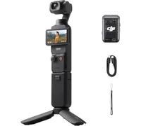 DJI Osmo Pocket 3, cámara con CMOS 1'' y vídeo 4K/120 fps, estabilización en 3 Ejes, Enfoque rápido, Seguimiento de Caras/Objetivos, Pantalla táctil giratoria de 2" (DJI Osmo Pocket 3 Creator)