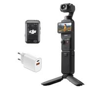 DJI Osmo Pocket 3, cámara con CMOS 1'' y vídeo 4K/120 fps, estabilización en 3 Ejes, Enfoque rápido, Seguimiento de Caras/Objetivos, Pantalla táctil giratoria de 2" Osmo Pocket 3 Creator Combo