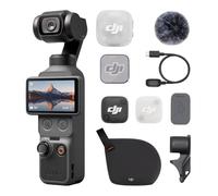 DJI Osmo Pocket 4 Audio Combo with Mic Mini 2 Transmitter, Pocket Gimbal Vlog Camera, 1″ CMOS & 4K/240fps, 3-Axis Stabilization, 2× Lossless Zoom, 107GB Built-in Storage, 2" Rotatable Screen
