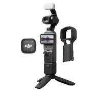 DJI Osmo Pocket 4 Pack para Creadores Bundle, cámara para videovlogs de Bolsillo con estabilizador, 1″ CMOS y 4K/240 fps, estabilización de 3 Ejes, 107 GB integrierter Speicher(Funda Protectora)