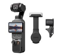 DJI Osmo Pocket 4 Selfie Fill Combo, Pocket Gimbal Vlog Camera with Fill Light, 1″ CMOS & 4K/240fps, 3-Axis Stabilization, 2× Lossless Zoom, 107GB Built-in Storage, 2" Rotatable Screen