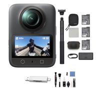DJI Pack Aventura Osmo 360 Bundle, cámara 360 con Imagen 360° de 1 Pulgada, Vida útil de batería extendida con 3 baterías, Video 360° en 8K Nativo, cámara de acción para Deportes, vlog