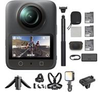 DJI Pack Aventura Osmo 360 Bundle, cámara 360 con Imagen 360° de 1 Pulgada, Vida útil de batería extendida con 3 baterías, Video 360° en 8K Nativo, cámara de acción para Deportes, vlog