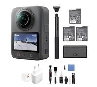 DJI Pack Aventura Osmo 360, cámara 360 con Imagen 360° de 1 Pulgada, Vida útil de batería extendida con 3 baterías, Video 360° en 8K Nativo, cámara de acción para Deportes, vlog