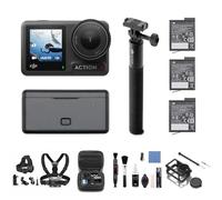 DJI Pack Aventura Osmo Action 4 Bundle - Cámara Sumergible 4K/120 fps, Sensor de 1/1.3 Pulgadas, D-Log M y 10 bits, Campo de visión de 155º, hasta 7.5 h con 3 baterías adicionales para Grabar Vlogs