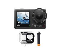 DJI Pack de Buceo Osmo Action 4, cámara de acción Sumergible | Vídeo submarino, empuñadura flotante y estuche 60 m, 10 bits y D-Log M, sensor 1/1.3”, HorizonSteady 360º