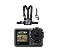 DJI Pack de ciclismo Osmo Action 3, Cámara de acción 4K, incluye soporte de correa de pecho y para manillar, 4K/120 fps y FOV amplio, HorizonSteady, 150 min, soporte vertical de liberación óptima