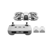 DJI Pack Neo Vuela Más, dron mini con cámara 4K UHD para adultos, 135 g dron que vuela siguiéndote,despega desde la mano,seguimiento de objetivos,QuickShots, vídeo estabilizado, con RC-N3 y 3 baterías