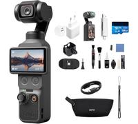DJI Pack Esencial Osmo Pocket 4 Bundle, cámara para videovlogs de Bolsillo con estabilizador, 1″ CMOS y 4K/240 fps, estabilización de 3 Ejes (Paquete de Accesorios múltiples)