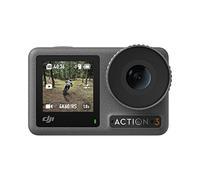DJI Pack Estándar Osmo Action 3 - Cámara de acción 4K, FOV superamplio, HorizonSteady, soporte vertical de liberación rápida, sumergible a 16 m, dos pantallas táctiles