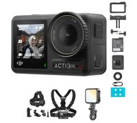 DJI Pack Estándar Osmo Action 4, cámara acción 4K/120fps para Senderismo | 1/1.3, gran rendimiento poca luz, color D-Log M 10 bits, batería 1770mAh, ideal rutas montaña y aventuras al aire libre