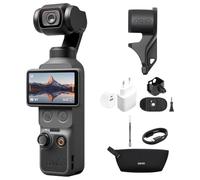 DJI Pack Estándar Osmo Pocket 4 Standard Combo Bundle, cámara para videovlogs de Bolsillo con estabilizador, 1″ CMOS y 4K/240 fps, estabilización de 3 Ejes, videocámara para fotografía