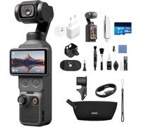 DJI Pack Estándar Osmo Pocket 4 Bundle, cámara para videovlogs de Bolsillo con estabilizador, 1″ CMOS y 4K/240 fps, estabilización de 3 Ejes (Paquete de Accesorios múltiples)