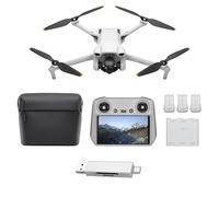 DJI Pack Mini 3 Vuela Más (RC) - Dron Mini con cámara ligero y plegable con vídeo 4K HDR, 38 min de tiempo de vuelo, Grabación vertical y funciones inteligentes, Color Gris