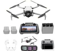 DJI Pack Mini 4 Pro Vuela Más con DJI RC 2 (control remoto pantalla), drones camara 4k, menos de 249 g, 34 min tiempo vuelo, 2 baterías adicionales, C0