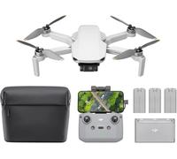 DJI Pack Mini 4K Vuela Más, dron con cámara 4K UHD para adultos, menos de 249 g, estabilización en 3 ejes, transmisión de vídeo a 10 km, regreso automático, 3 baterías para un tiempo máx - 93min, C0