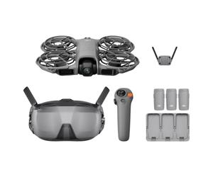DJI Pack Neo 2 Motion Vuela Más con RC Motion 3 y Goggles N3 | Transmisión estable con transceptor digital, dron 4K para principiantes, vuelo FPV, 3 baterías