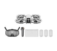 DJI Pack Neo Motion Vuela Más, dron mini con cámara 4K UHD para adultos, 135 g dron que vuela siguiéndote, despega desde la mano, seguimiento de objetivos, QuickShots, con RC Motion 3 y 3 baterías