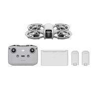 DJI Pack Neo Vuela Más, dron mini con cámara 4K UHD para adultos, 135 g dron que vuela siguiéndote,despega desde la mano,seguimiento de objetivos,QuickShots, vídeo estabilizado, con RC-N3 y 3 baterías