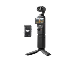 DJI Pack para Creadores Osmo Pocket 3, cámara con CMOS 1'' y 4K/120 fps, estabilización en 3 Ejes, Seguimiento de Caras/Objetivos, Enfoque rápido, Incluye micrófono Sonido nítido, pequeña