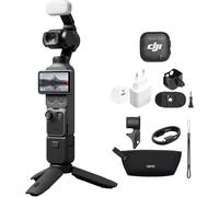 DJI Pack para Creadores Osmo Pocket 4 Bundle, cámara para videovlogs de Bolsillo con estabilizador, 1″ CMOS y 4K/240 fps (Clip de Montaje para Mochila + Enchufe de Carga)