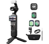 DJI Pack para Creadores Osmo Pocket 4 Bundle, cámara para videovlogs de Bolsillo con estabilizador, 1″ CMOS y 4K/240 fps (Juego de 3 filtros)