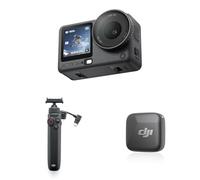 DJI Pack para Vlogs Osmo Action 6, cámara de acción para Vloggers con asa de batería bidireccional y el transmisor Mic Mini, Sensor de 1/1.1 Pulgadas, Apertura Variable de f/2.0-f/4.0, cámara de acci