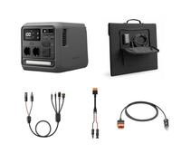 DJI Power 1000 Mini Estación de energía portátil, batería LiFePO4 1008 Wh, compacta, potencia máxima 1000 W, con cable de carga para auto DJI Power, panel solar plegable 200 W y cable adaptador MC4.