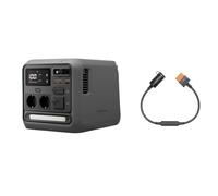 DJI Power 1000 Mini Estación de energía portátil, batería LiFePO4 1008 Wh, tamaño compacto, potencia máxima 1000 W, con cable de alimentación DJI Power SDC a enchufe de coche (12 V).