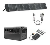 DJI Power 1000 V2 - Estación de alimentación portátil de 1024 Wh, con 1 panel solar plegable de 200 W, 1 MC4 a DC5525 Male / DC7909 Male/Anderson 30A / XT60 Female, 1 x MPPT.