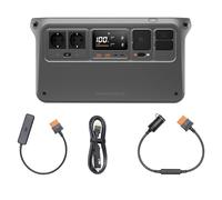 DJI Power 1000V2 - Estación de energía portátil (1024 Wh, 2600 W, con cable de carga para coche (12 V/24 V) y adaptador de SDC a coche (12 V), generador eléctrico para camping, hogar, autocaravana.