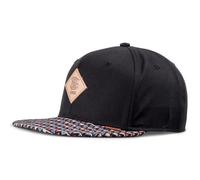Djinns - Triángulo de color, 6 paneles, gorra de snapback, gorra, Rev. Negro, Talla única