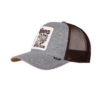 Djinns Coffee gorra de camionero marrón gris blanco ajustable snapback gorra de béisbol parche