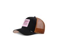 Djinns - DNC Pool (Black/Light Brown) - Gorra de malla para camionero, negro/goma ligera, Talla única