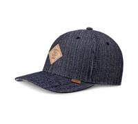 Djinns Gorra 6P TrueFit Denim Wishy Mujer/Hombre - Snapback Cap de Beisbol Curved Brim Snapback, con Visera, Visera Primavera/Verano Primavera Verano - Talla única Azul Oscuro