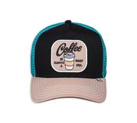 Djinns HFT Trucker Cap Food Coffee Black/Turquoise - One-Size
