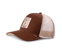 Djinns Gorra de Camionero Cierre Ajustable Cacahuete Sombrero Malla Verano Nuez marrón Beige