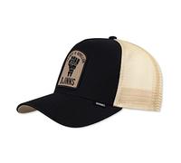Djinns Gorra de camionero Rebellion negro beige sombrero snapback visera curvada malla