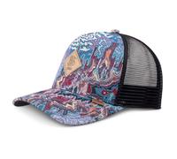 Djinns Gorra HFT Colourexplo Mujer/Hombre - de Malla Beisbol Camionero Snapback, con Visera, Forro Verano/Invierno Primavera Verano Otoño Invierno - Talla única Negro