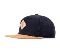 Djinns Gorra Snapback 6 Panel Jersey Patch Algodón, Visera Plana, Negra