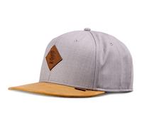 Djinns Gorra Snapback De 6 Paneles De Lino 2015 Gris Con Logo Patch Unisex Nueva