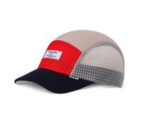 Djinns Gorra Strapback 5 Panel Visera Curvada Tech Mix Unisex Negra/Roja Nueva