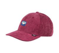 Djinns Gorra Strapback 6 Panel TrueFit Cord Mountains Basecap Negro Vino Beige