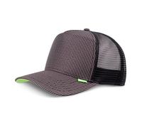 Djinns ® Gorro Trucker De Malla Glen Check Tweed De Lino Con Burbujas Y Puntos