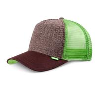 Djinns ® Gorro Trucker De Malla Glen Check Tweed De Lino Con Burbujas Y Puntos