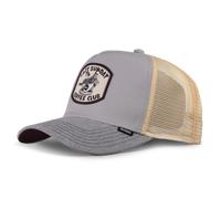 Djinns HFT Cap Basecap Gorra Trucker Mesh Kaffe Logo Unisex Blanca