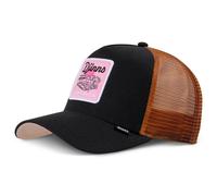 Djinns - DNC Pool (Black/Light Brown) - Gorra de malla para camionero, negro/goma ligera, Talla única