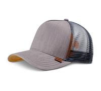 Djinns HFT Cap Gorra Trucker Lino Gris Fitted Mesh Ajustable NEU